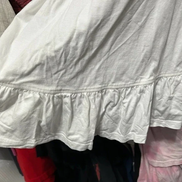 Banana Republic White Drop Waist Puff Sleeve Prairie Top Size Small - "Terra" - Picture 8 of 12